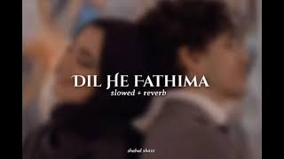 Dil he Fathima ( slowed   reverb )