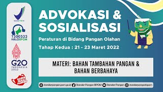 7  BTP dan Bahan yang Dilarang Batch 2 tahun 2022