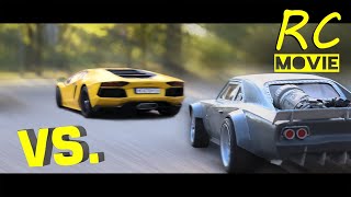 Lamborghini Aventador vs Dodge Charger Fast&Furious RC car chase