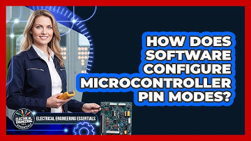 How Does Software Configure Microcontroller Pin Modes?