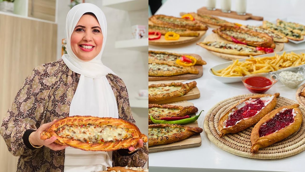 طريقة عمل خبز البيدا التركي | العزومة مع الشيف فاطمة أبو حاتي