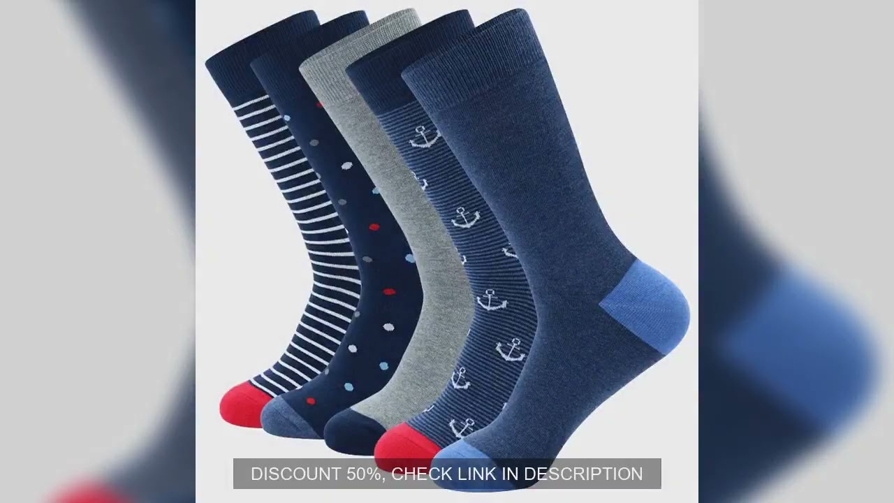 5Pairs Mens Fun Dress Socks, Pattern Funny Socks Pack, Colorful Striped Combed Cotton Novelty Socks?