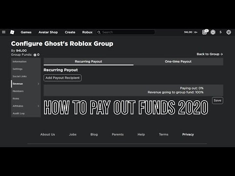 How To Payout Roblox Group Funds 2020 Easy Youtube - how to put your own robux in group funds