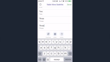 Tster iOS UI kit - Table View Subtitle