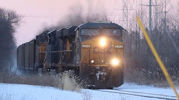 CSX 5248 leads UP ORPTS coke train at drexel ave oakcreek wi