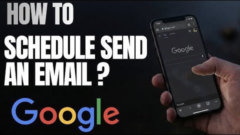 How to Schedule Send an Email in Gmail