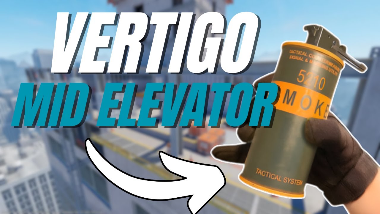 Easy Mid Elevator Smoke from Platform Vertigo CS2 (Pro Lineup)