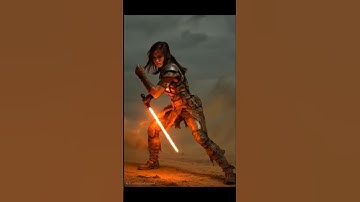 Star Wars Inspired AI Generated Rogue Jedi combat ready Using ChatGPT and KlingAI