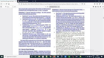 Secure Cloud Storage with Data Dynamics Using Secure Network Coding Techniques