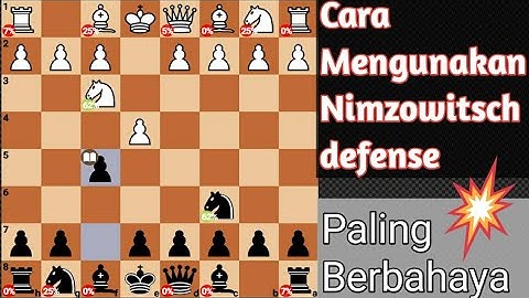 Cara Mengunakan Nimzowitsch Defense]  Paling Berbahaya Bermain Catur