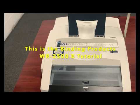 WR-2500 E Electric 3:1 + 2:1 Wire Binding Machine