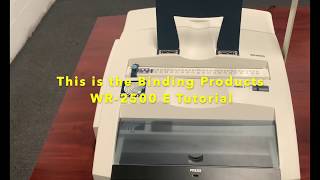 WR-2500 E Electric 3:1 + 2:1 Wire Binding Machine