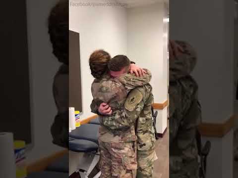 Very Emotional Meeting of two American Army Wife and Husband after 11 Month - YouTube