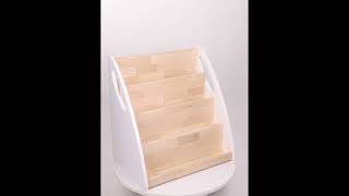 Montessori bookshelf with storage