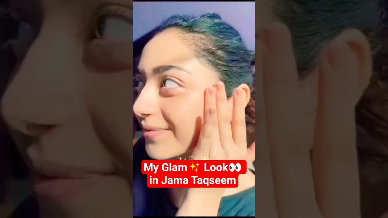 Nazeeha Recreates Her Makeup Look👀 in Jama Taqseem 😍💄 #Nazeeha #MakeupLook #YtShorts #Trending