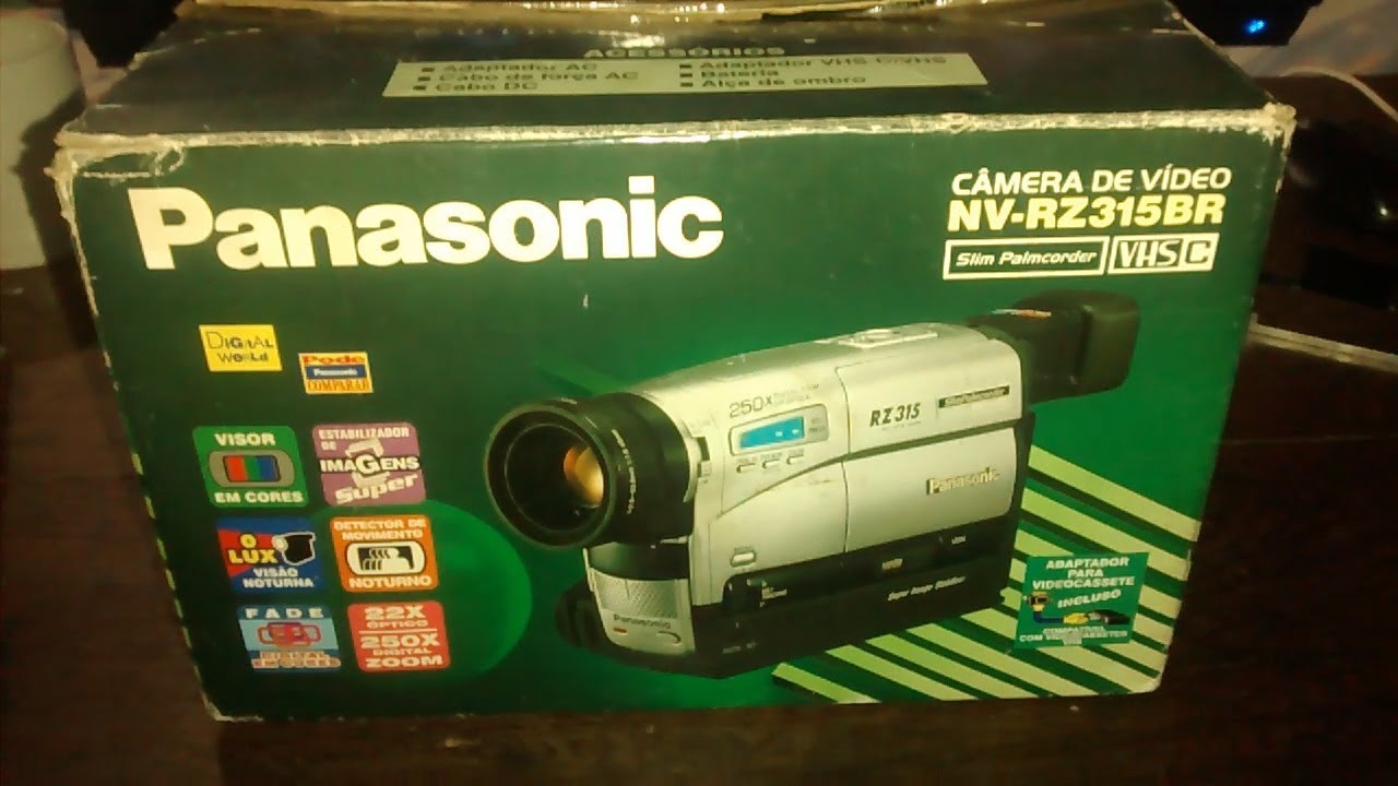 Panasonic RZ315 [VHS-C]: Unboxing e gravações em ambiente externo