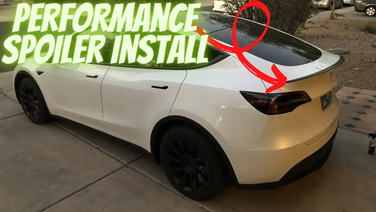My Model Y is BACK! + Performance Spoiler Install - YouTube