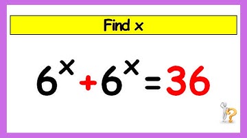 🔴A Beautiful Exponential Algebra Equations | Math Olympiad | Find the Value of X