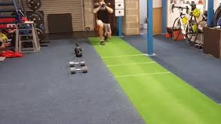 Offset Walking Lunge