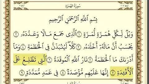 سورة الهمزة مكررة(٣٠)مرة بصوت ماهر المعيقلي 