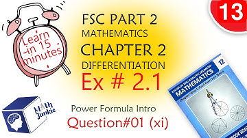 Exercise#2.1 Question#1 Part(xi) | Chapter#2 |Differentiation |FSC Math Inter- Part2| Maths Book2