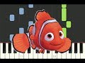 EASY piano tutorial "BEYOND THE SEA" From Finding Nemo