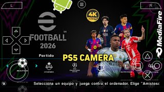eFootball PES 2026 PPSSPP Android Offline Full Update UCL & League Kits 25/26 Season 4k Graphics