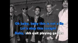 Backstreet Boys - Quit playing games with my heart karaoke