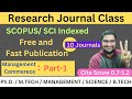 Free and Fast Scopus / SCI Index Publication #management and commerce: Part-1 #scopus #sci