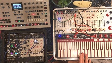 Buchla Music Easel, Elektron Analog Four MKII, Make Noise Morphagene, 4ms DLD and Three Sisters