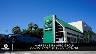 LAND ROVER SOUTH DADE COVID-19 SPECIAL ANNOUNCEMENT