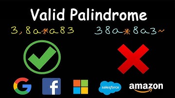 Valid Palindrome | Leetcode #125