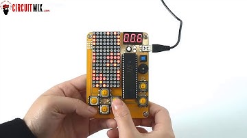 DIY Dot Matrix Game Kit MCU for Tetris, Snake, Plane, Racing