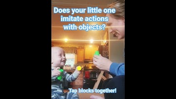 Imitating Actions with Your Baby | Tapping Blocks Together 🧱👶