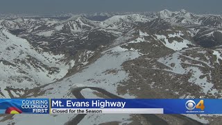 Mt. Evans Highway Closed For Season