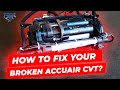 How to Repair a Broken Accuair CVT by converting to VT and hooking up external Viair Compressors