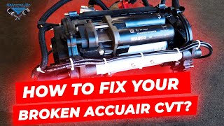 How to Repair a Broken Accuair CVT by converting to VT and hooking up external Viair Compressors