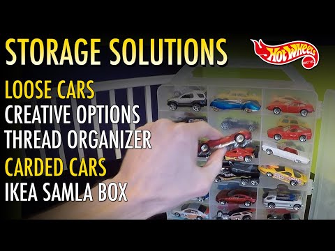 Creative Options Tread Organizer & Ikea Samla Box Review: Storing your Hot Wheels Collection