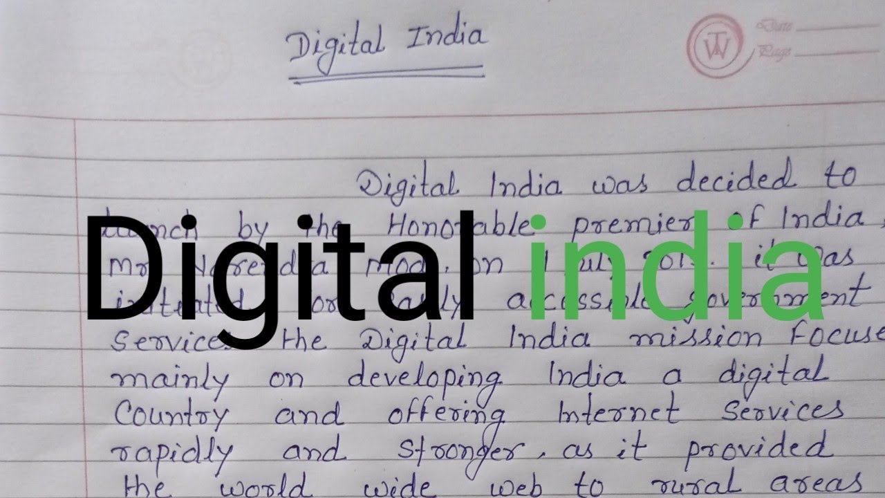 digital india essay class 7