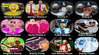 All Granny Mod - Sponge Granny 1+2,Granny 3+4,Barbie Granny 1+2,Granny Police Granny 1+2,Granny screenshot 4