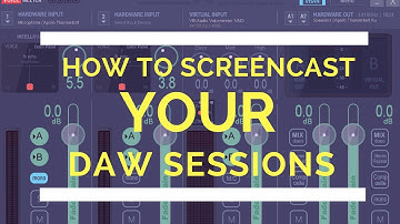 How to record a Cubase \studio one \ any DAW session screencast with Camtasia using Voicemeeter