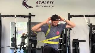 3D Strap Thoracic Spine Rotation exercise