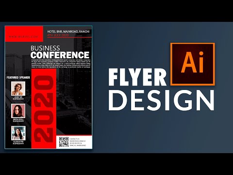 एडोब इलस्ट्रेटर में फ्लायर डिजाइन | Flyer Design in Adobe illustrator | illustrator tutorial |