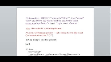 🎥 Why Your .class CSS Selector Can’t Find the Button in Selenium (OrangeHRM Case Study)