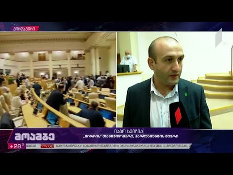 ვითარება პარლამენტში - იაგო ხვიჩიას განცხადება