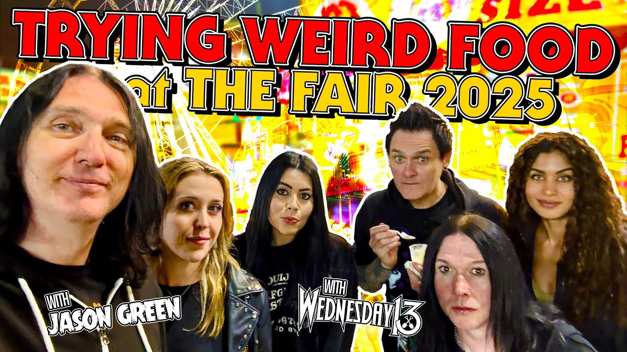 Trying WEIRD FOODS at the Orange County Fair 2025 w/ special guests Wednesday 13 & Jason Green