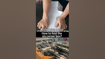 How to fold the six corner box #foldergluer #gluingmachine #box