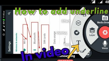 How to to use text animation/put underline a video||KINEMASTER