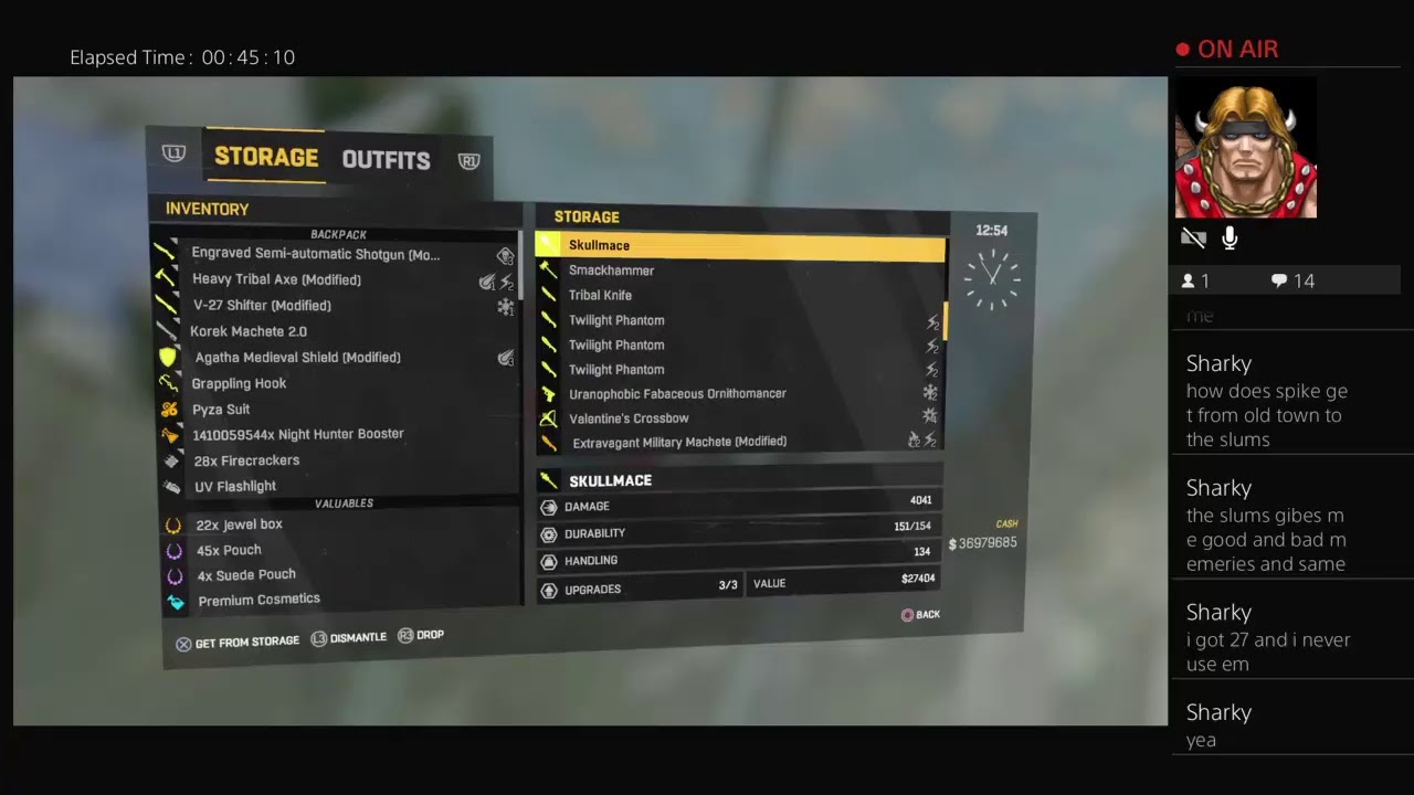 Dying light glowing weapons