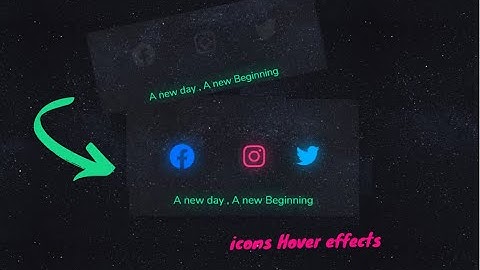 CSS Glowing Social Media Icon Hover Effects using Font awesome Icon @code_clear  New Tutorials ✔️